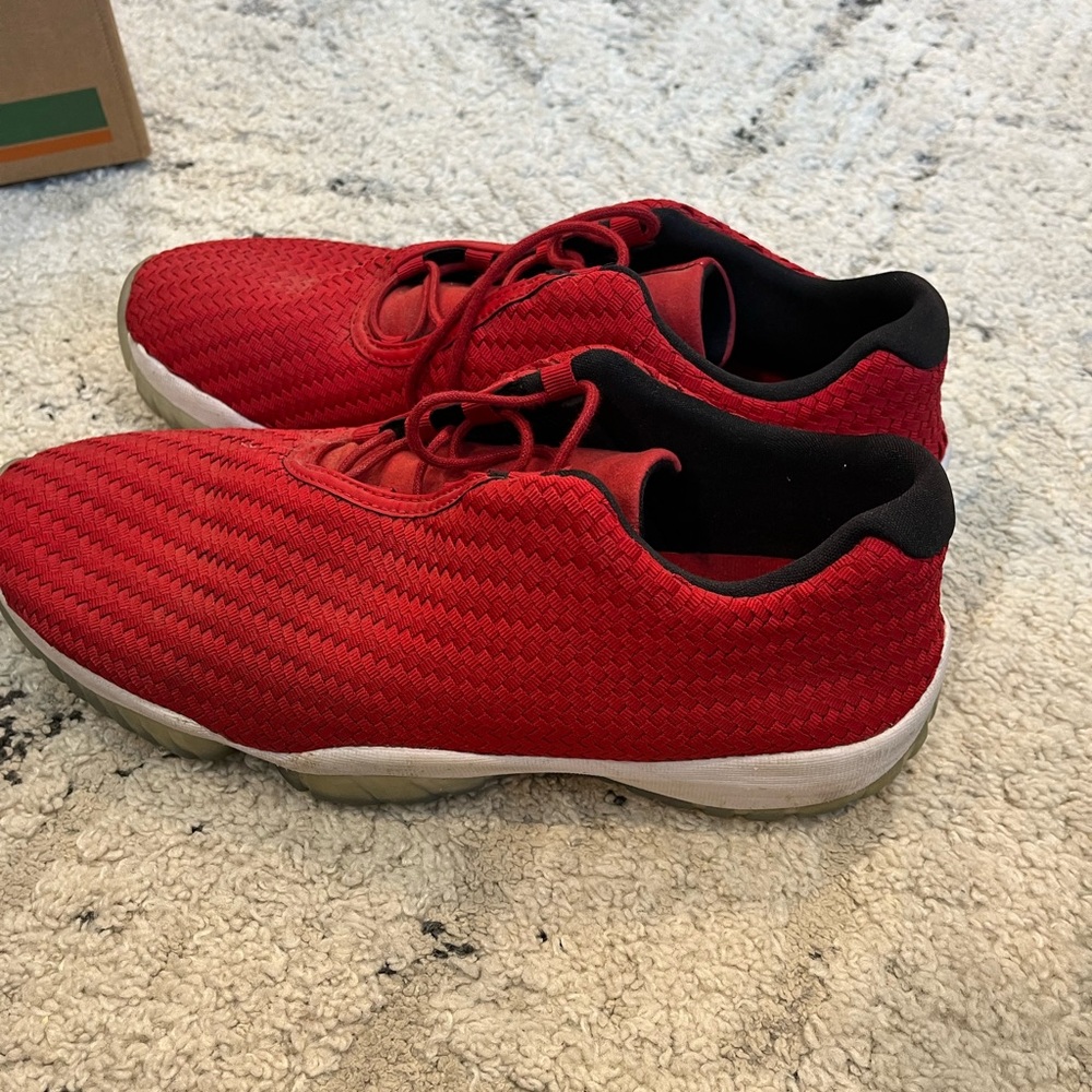 Size 13 Red Jordan Future Low